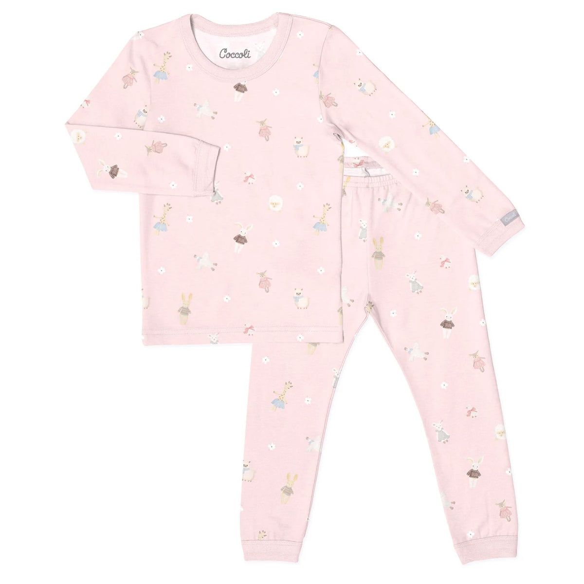 Animal Plush Pink LS Pajama|| Coccoli