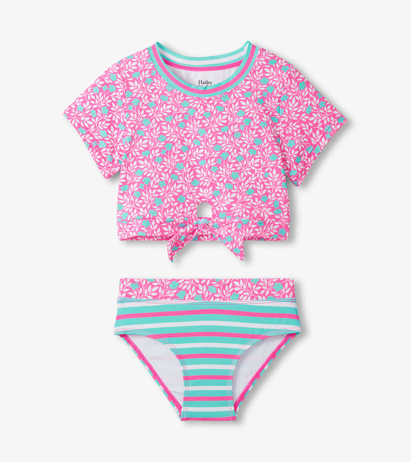 Mini Vines Short Sleeve Tankini Set- Hatley