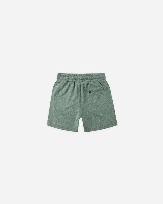 Oceanside Tech Short || Heathered Green- Rylee + Cru