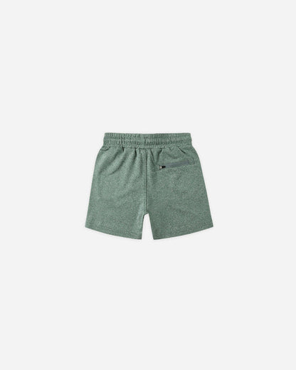 Oceanside Tech Short || Heathered Green- Rylee + Cru