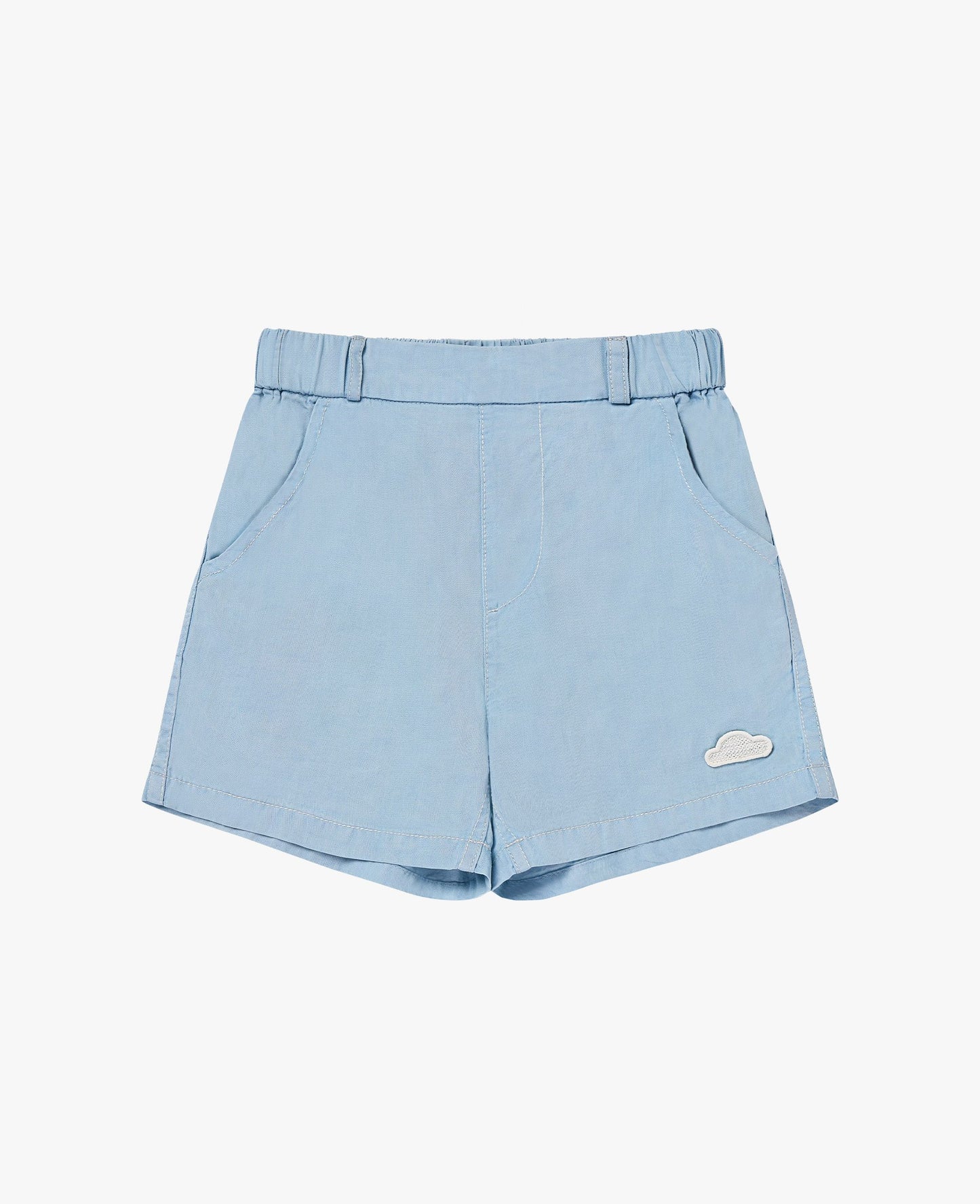 Petite Revery Chambray denim shorts