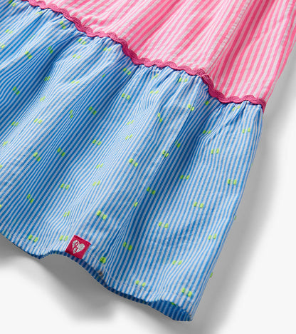 Mixed Seersucker Strappy Midi Dress- Hatley