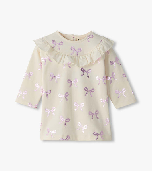 Hatley: Foil Bows Ruffle Dress