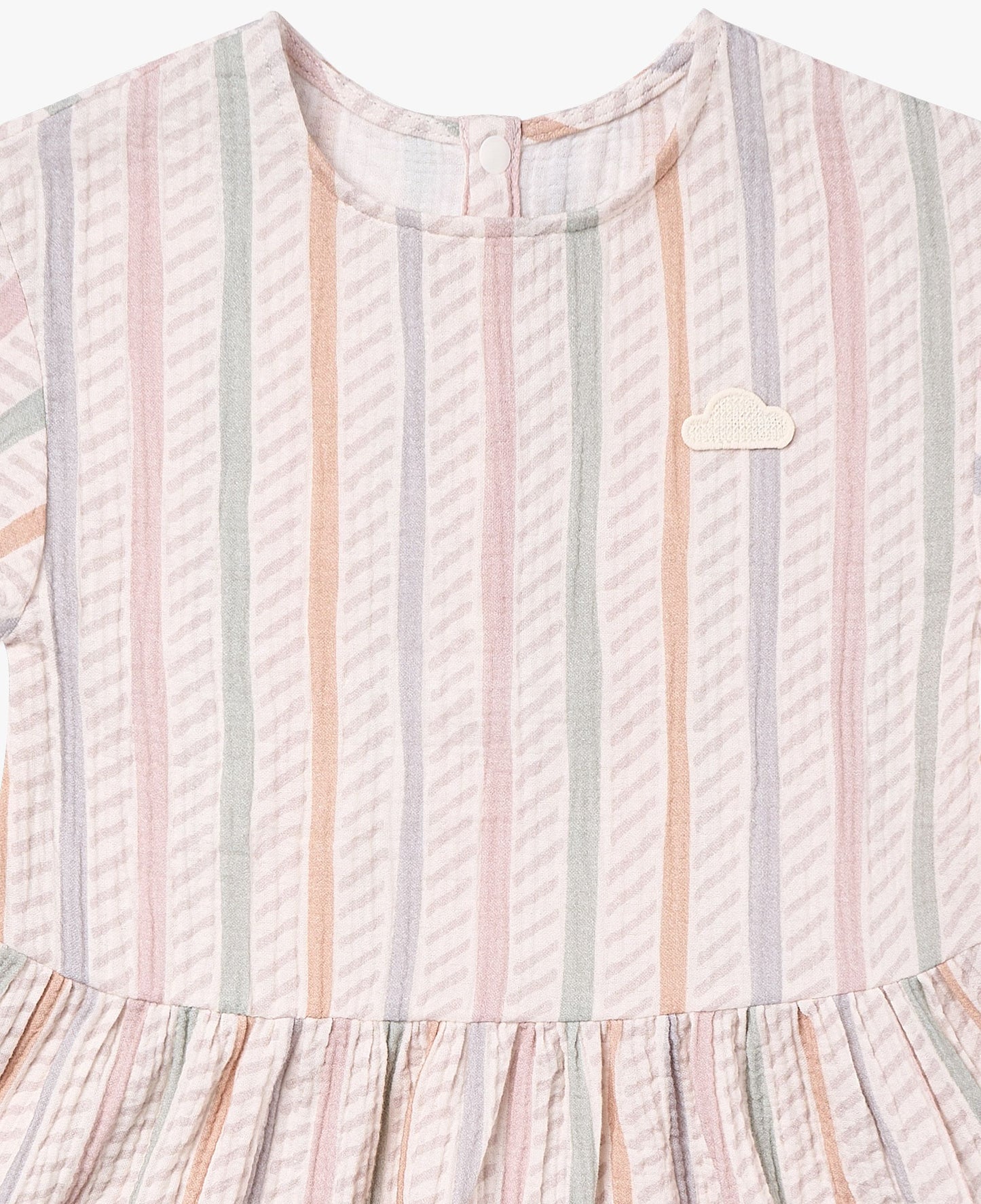 Nest dress caramel stripes