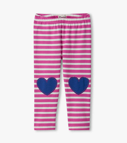 Hatley: Rose Violet Stripes Jersey Leggings
