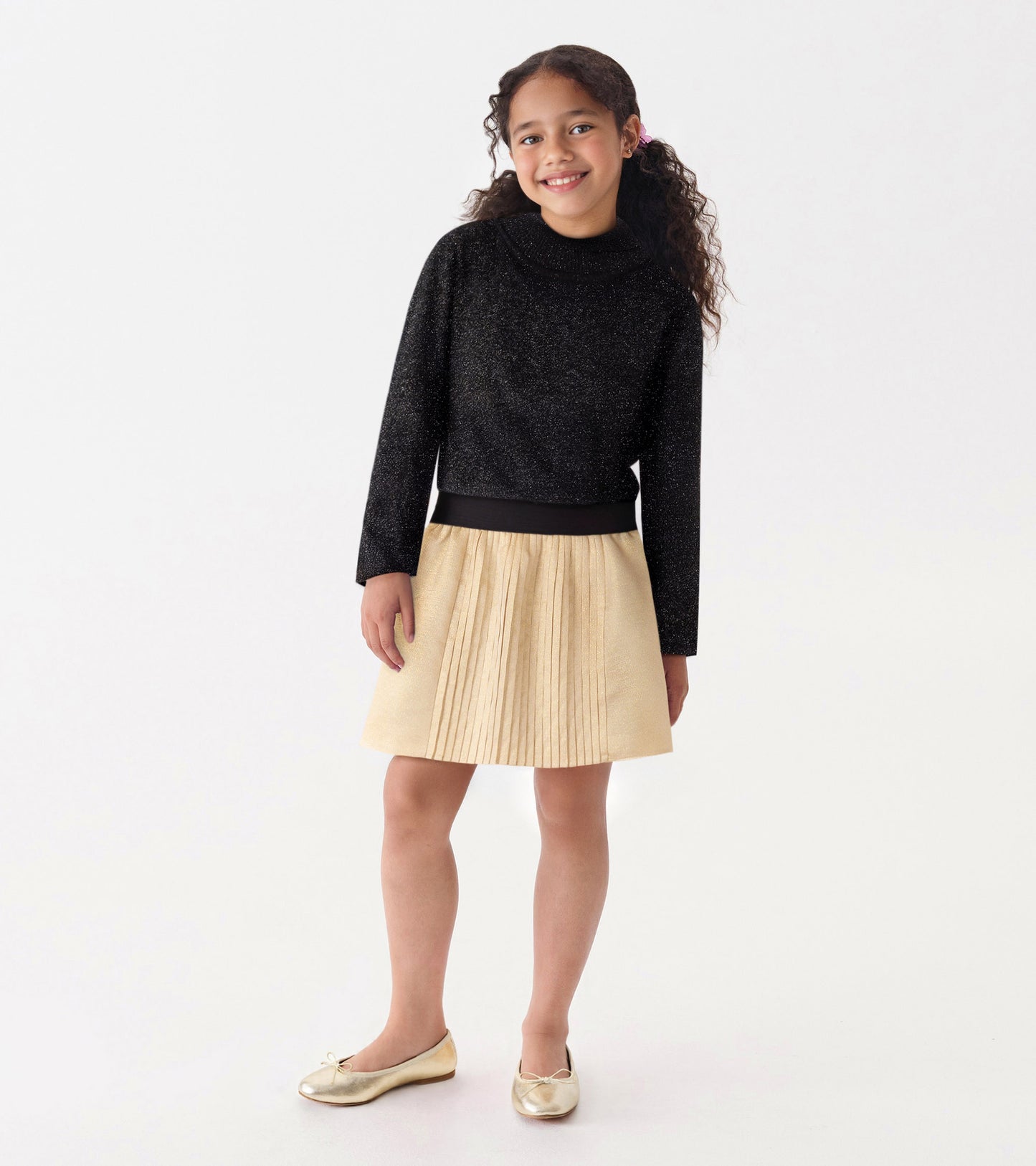 Hatley: Black Glitter Turtleneck