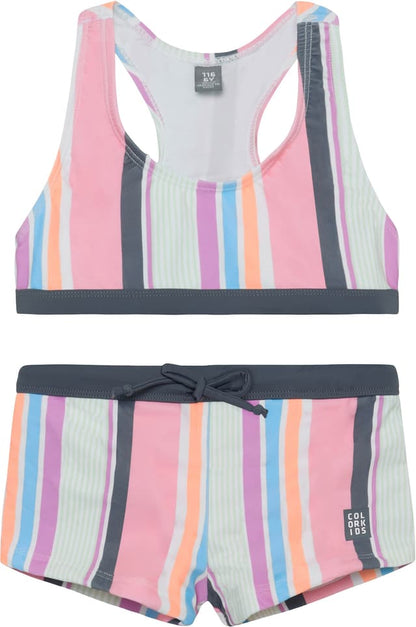 Pastel Stripe Bikini- Colour Kids