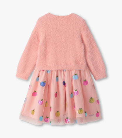 Hatley: Apple Orchard Fuzzy Mixed Dress
